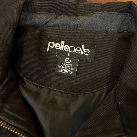 Vintage Pelle Pelle Black Women’s Coat Indianapolis Tribute Edition Size XS - Picture 4 of 10